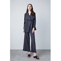 Tweed Flared Jacket and Wideleg Pants