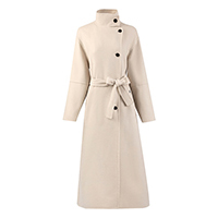 Heidi High Collar Wool Coat