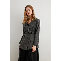 Wool Asymmetric Collar Coat