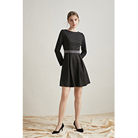 Wool Mix Tailored Dress