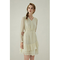 Tencel Ruffle Dress